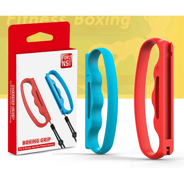 Boxing Grip For Nintendo Switch Joy Con Fitness Gamefit Clasp Accessories Handle Adults Children 2 Packs Red Blue Controllers & Attachments
