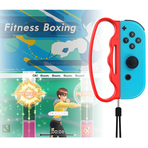 Boxing Grip For Nintendo Switch Joy Con Fitness Gamefit Clasp Accessories Handle Adults Children 2 Packs Red Blue Controllers & Attachments