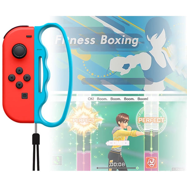 Boxing Grip For Nintendo Switch Joy Con Fitness Gamefit Clasp Accessories Handle Adults Children 2 Packs Red Blue Controllers & Attachments