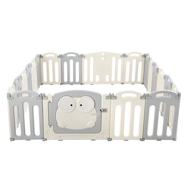 Keezi Little One Playpen 20 Panels Foldable Fence Safety Activity Centre Baby Playpens