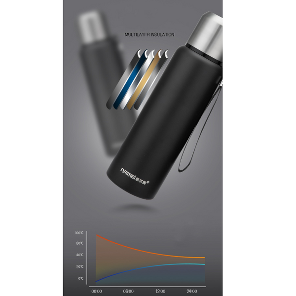 Bpa Free Big Thermos Stainless Steel Insulated Vacuum Flask Portable Coffee Vacuum Flasks & Mugs