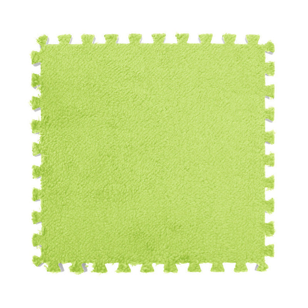 Splicing Mat Light Green 30X30cm 24 Pieces Household Non Slip Floor Door Mats & Floor Mats