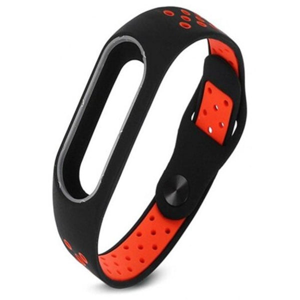 Bracelet Silicone Strap Colorful Wristband Replacement Smart Band Accessories For Xiaomi Mi 2 Red
