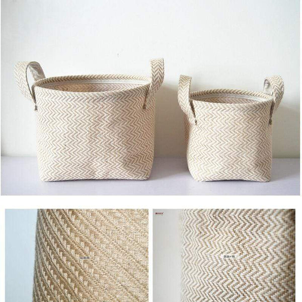 Jute Cloth Basket Home Storage Ideas Boho Decor