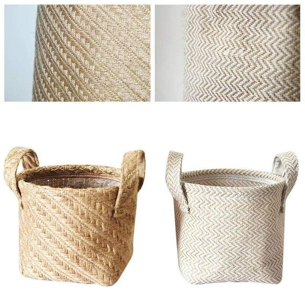 Baskets Jute Cloth Basket Home Storage Ideas Boho Decor