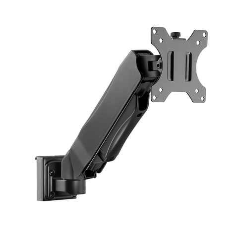 Brateck Slatwall Gas Spring Monitor Arm, Effortless Height Adjustment With Spring, For 13'-27' Screen, Up To 6.5Kg/Screen