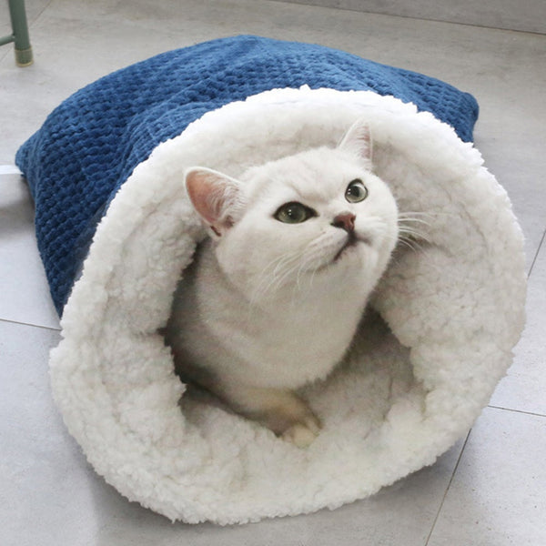Breathable Cute Cat Cave Sleeping Bag For Warmth And Protection From The Wind Pet Beds