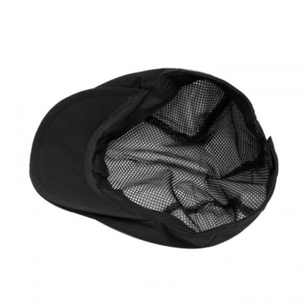 Breathable Waterproof Quick Drying Beret For 56 59Cm Black Hats