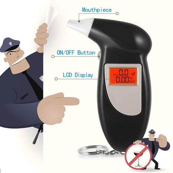 Breathalysers Breathalyzer Portable Keychain Alcohol Tester For Driver Electronic Breathalysers