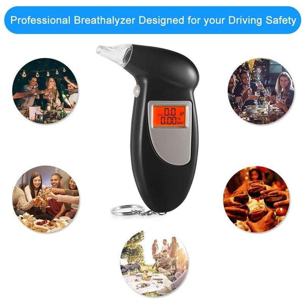 Breathalysers Breathalyzer Portable Keychain Alcohol Tester For Driver Electronic Breathalysers