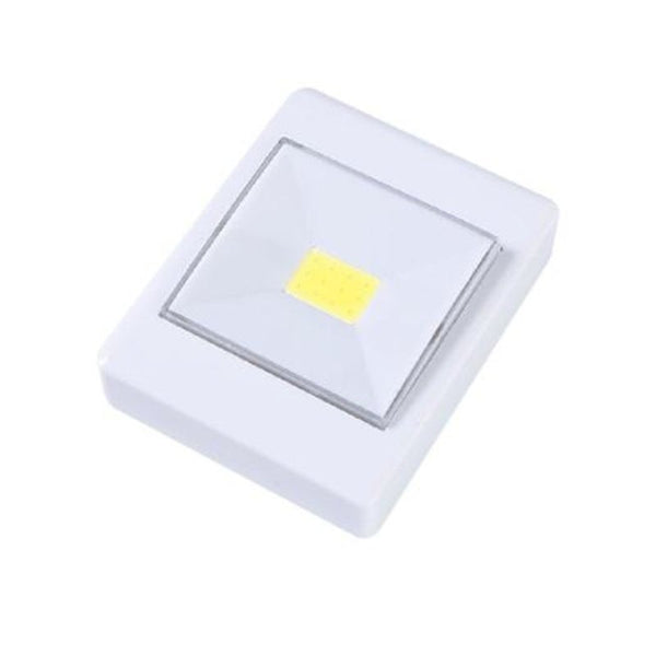 Portable Battery Operated Cob Led Cordless Switch Night Light For Bedroom / Closet Cabinet Shelf Snow White