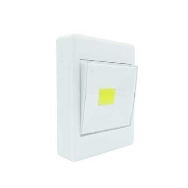 Portable Battery Operated Cob Led Cordless Switch Night Light For Bedroom / Closet Cabinet Shelf Snow White