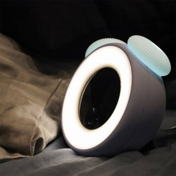 Smart Timing Sleep Bedside Sensor Alarm Clock Night Light Crystal Blue Night Lights