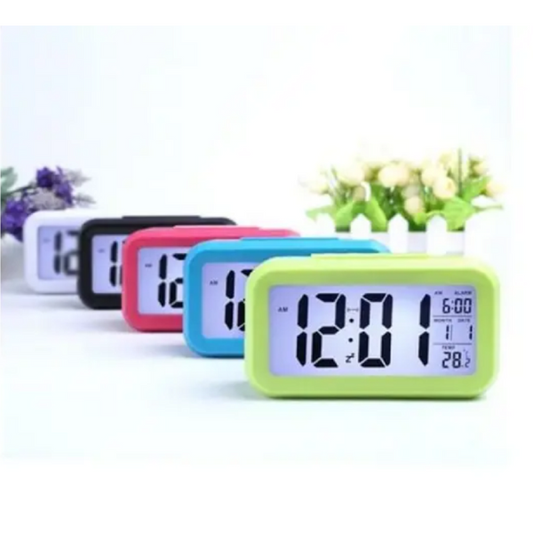 Digital Month Temperature Date Shows Snooze Alarm Clock Night Light Alarm Clocks & Clock Radios