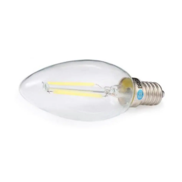 E14 2W Cob 200Lm Dimmable Led Candle Bulb White Light