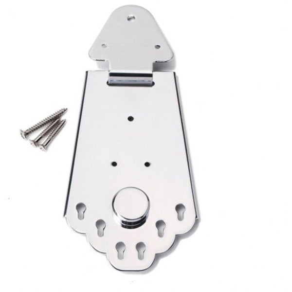 Bridge For Hollow Semi Electric / Jazz Guitar Silver Guitar Parts