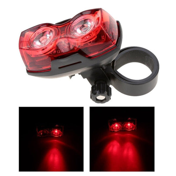 Bicycle Light 2 Led 3 Modes Back Rear Tail Lights Safety Flashing Bike Accessories