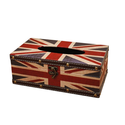 British Style Tissue Paper Holder Storage Case Home Kitchen Dispenser Box Tissue Box Covers