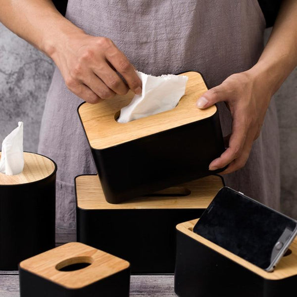 Black Tissue Box Cover Decor Tissue Box Covers