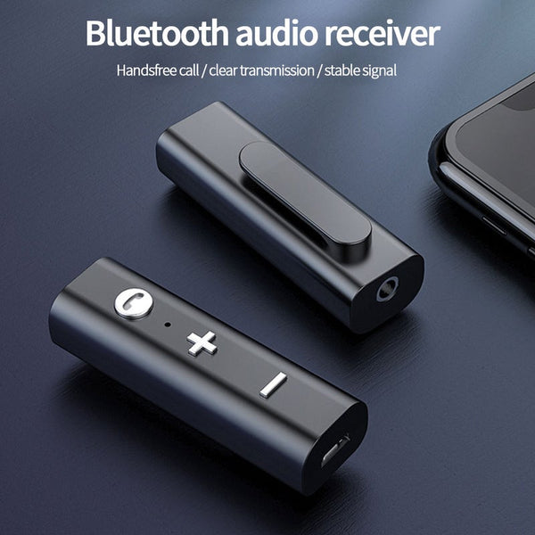 3.5Mm Jack Audio Bluetooth Receiver 5.0 Mini Fashion Portable Handsfree Car Speaker