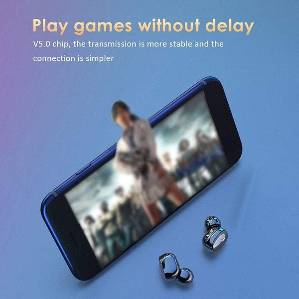 Bt5.0 True Wirelessly Stereo Sport Leds Display Headset Hi Fi Sound Earbuds
