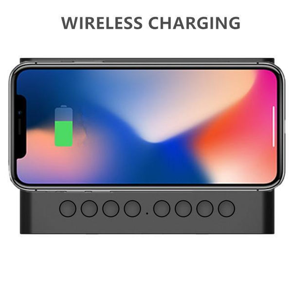 Bluetooth Wireless Phone Charger Digital Alarm Clock Chargers & Cradles
