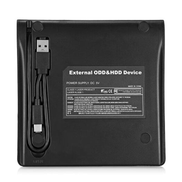 Bt668c Usb 3.0 Type C External Dvd Drive Odd Hdd Device For Desktop Laptop Black