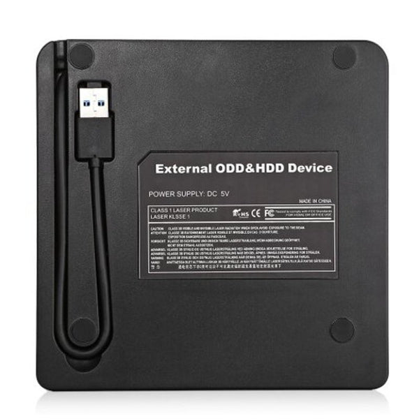 Bt669 Usb 3.0 External Dvd Drive Odd Hdd Device For Desktop Laptop Black
