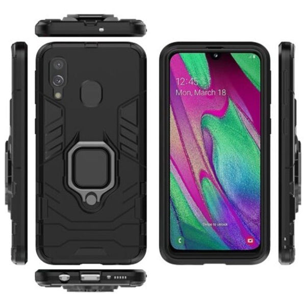 4 In 1 Case For Samsung Galaxy A40 Armor Cover Finger Ring Holder Phone