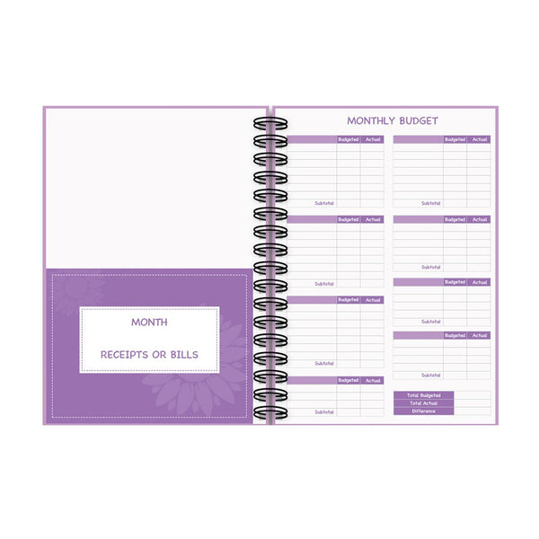 Budget Planner Book Monthly Cash Notebook Bill System Organizer Personal Organisers