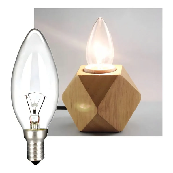 Bulk 10X E14 40W 220V C35 Candle Globe For Himalayan Salt Lamp Light Bulbs