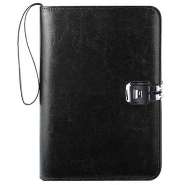 Business A5 Loose Leaf Multifunctional Work Notebook Card Holder Pocketbook Dark Green