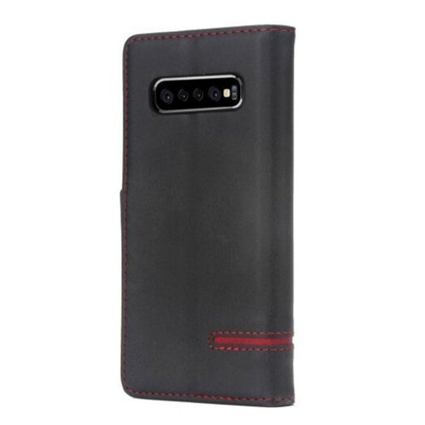 Business Splicing Protective Phone Case For Samsung Galaxy S10 Black