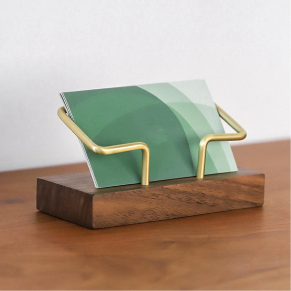Business Card Holder Wooden Display Rack Desk Suitable For Offices Homes Exhibition Stands Receptions Events Meeting Rooms And As Promotional Gift.Iai