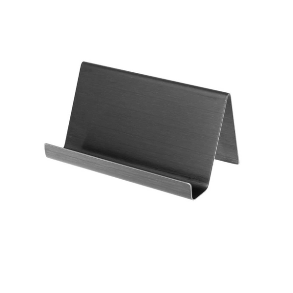 Business Card Holders Stainless Steel Business Card Holder Display Stand Rack Desktop Table Organizer