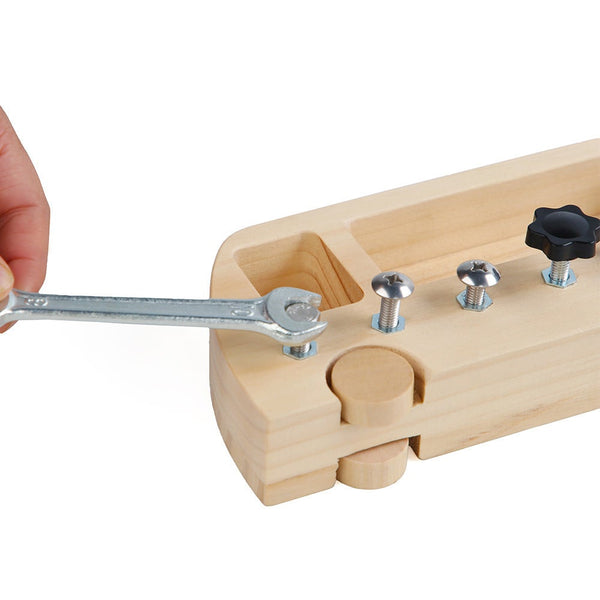 Busy Nuts Screw Driver Wooden Board Sensory Kids Learning Toy Improve Fine Activity Toys