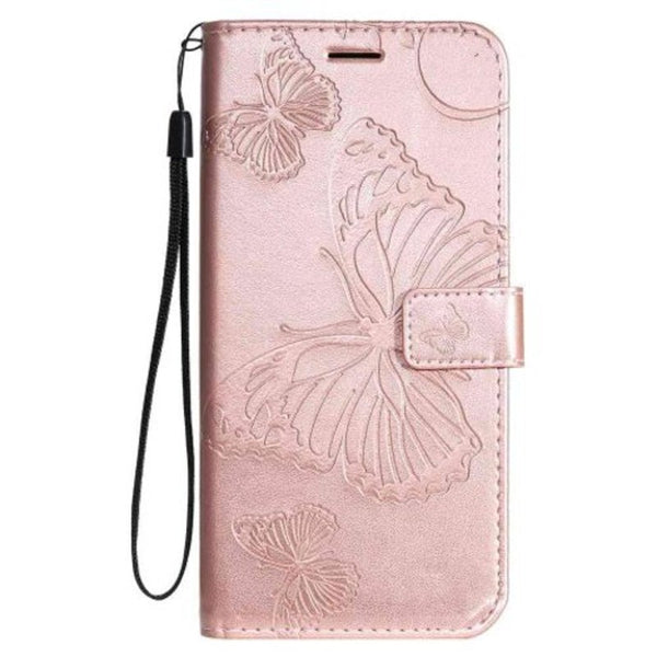 Butterfly Embossing Pu Phone Case For Samsung Galaxy A20s Rose Gold Cases Covers & Skins