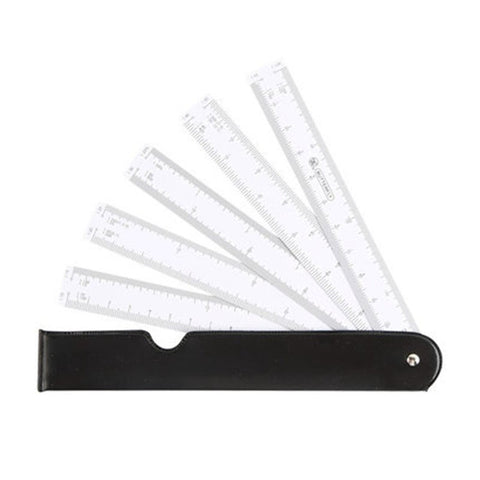 Butterfly Fan Shape Foldable Rulers For Architect Graphics Design Measure Scale