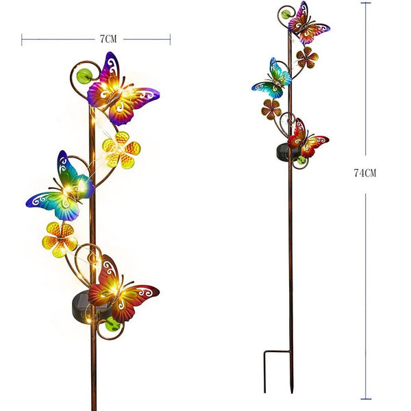 Butterfly Solar Garden Lights Outdoor Decor Patio Waterproof Ip44 Landscape & Walkway Lights