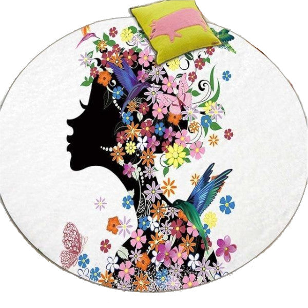 Butterfly Flower Fairy Cute Floor Mats Kids Bedroom Decor Rugs