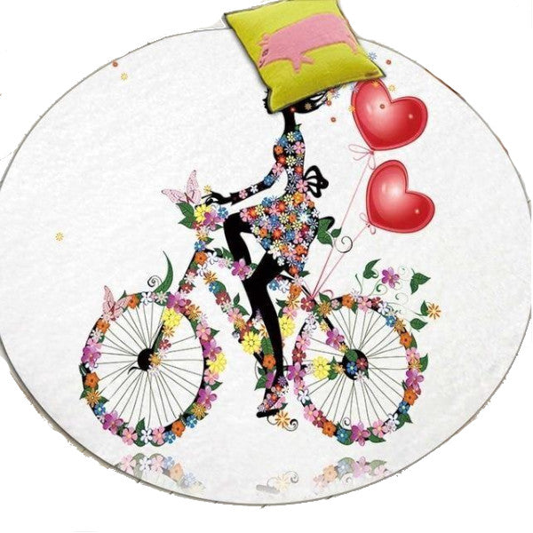 Butterfly Flower Fairy Cute Floor Mats Kids Bedroom Decor Rugs