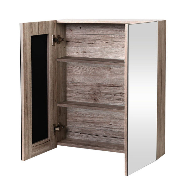 Cefito Bathroom Mirror Cabinet Vanity Medicine Shave Natural 600Mm X720mm Bathroom Cabinets