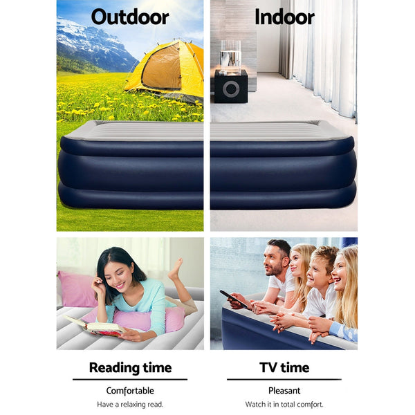 Bestway King Air Bed Inflatable Mattress Sleeping Battery Built In Pump Inflatable Mattresses & Airbeds