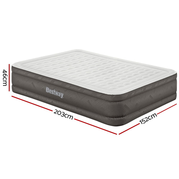 Bestway Air Bed Queen Size Mattress Camping Beds Inflatable Built In Pump Inflatable Mattresses & Airbeds