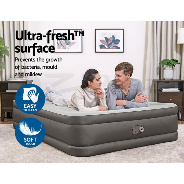 Bestway Air Bed Queen Size Mattress Camping Beds Inflatable Built In Pump Inflatable Mattresses & Airbeds