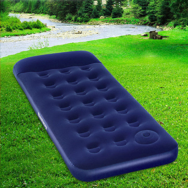 Bestway Single Size Inflatable Air Mattress Navy Inflatable Mattresses & Airbeds