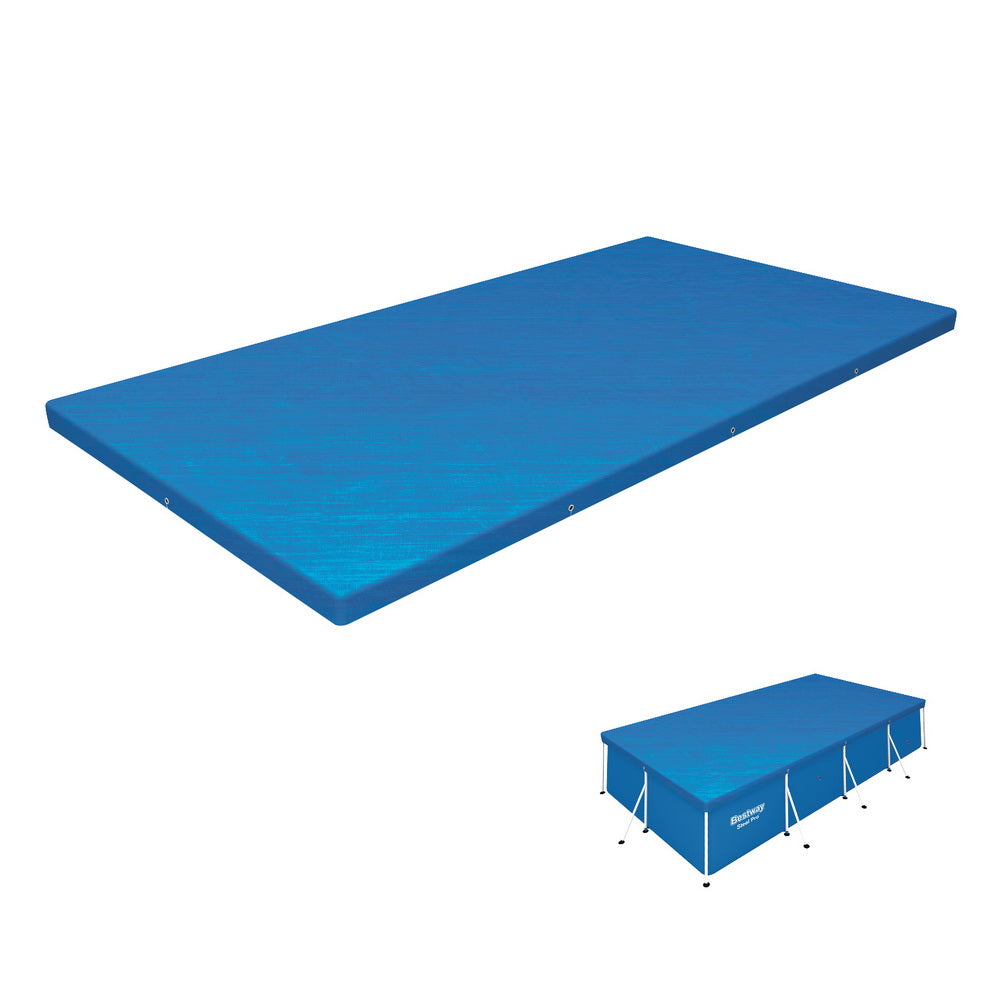 Bestway Pvc Pool Cover Durable Drainage Holes Ropes To Secure Pool Covers