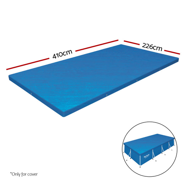 Bestway Pvc Pool Cover Durable Drainage Holes Ropes To Secure Pool Covers