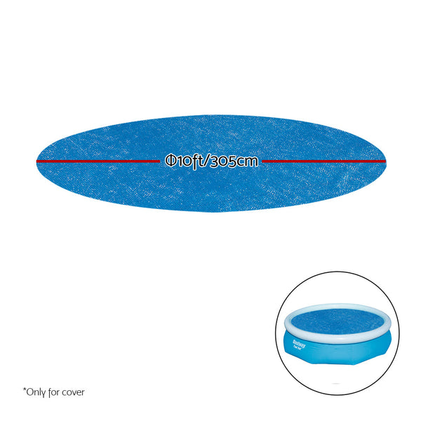 Bestway Solar Pool Cover Blanket For Swimming 10Ft 305Cm Round 58241 Pool Covers