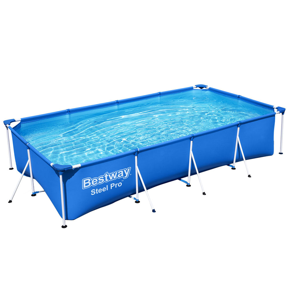 Bestway Swimming Pool 400X211x81cm Steel Frame 5700L Above Ground Pools